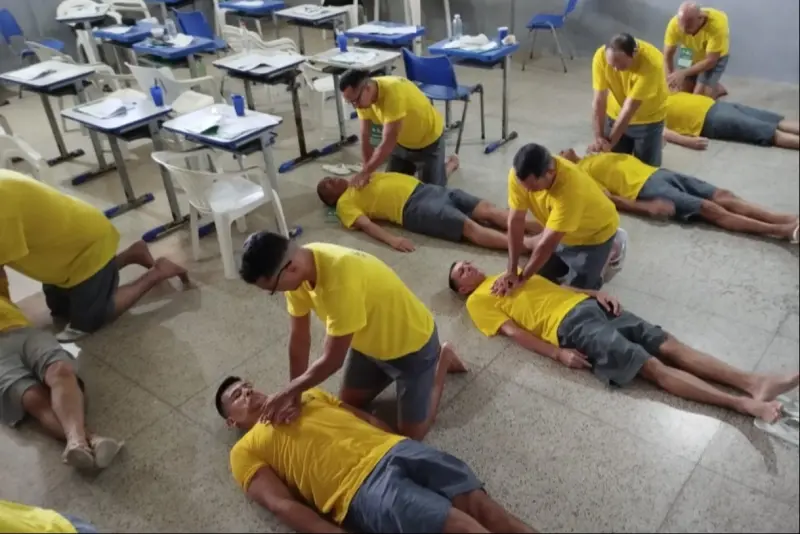 notícia: Seap promove curso de primeiros socorros para custodiados