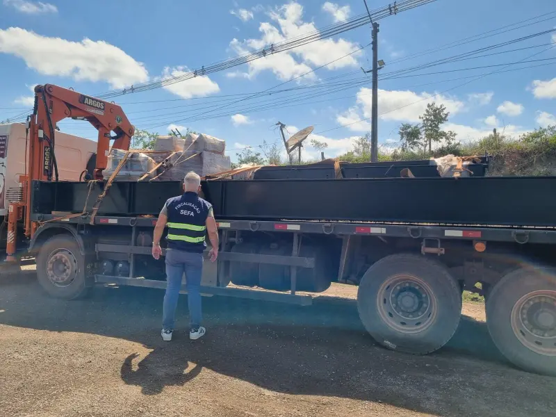 notícia: Secretaria da Fazenda do Pará (Sefa) apreende geradores, torre e balança rodoviária