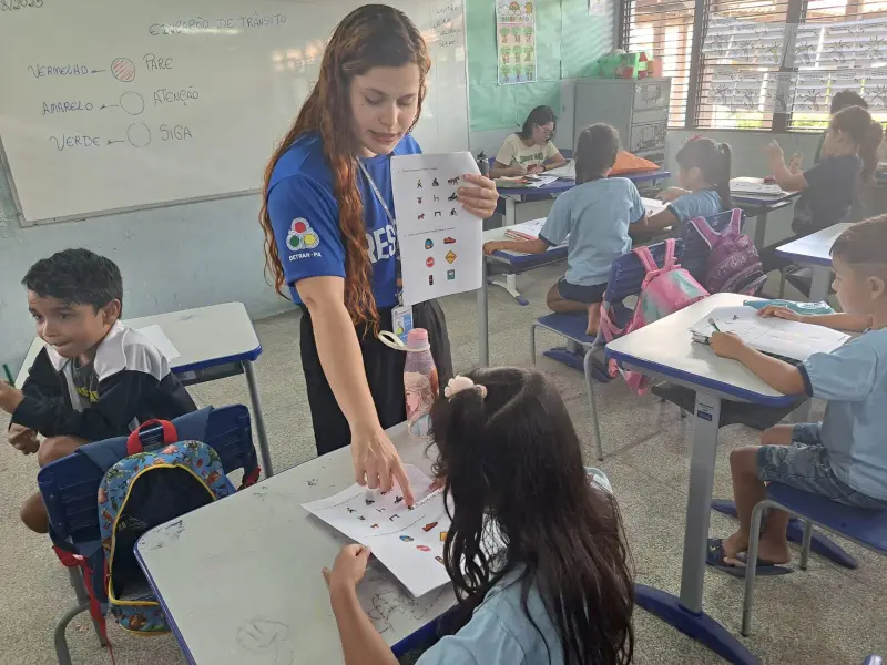 notícia: Detran aplica atividades pedagógicas nas escolas de Belém