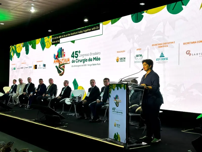 notícia: Sespa é homenageada em congresso nacional de cirurgia da mão realizado em Belém