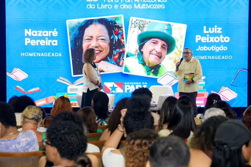 notícia: Nazaré Pereira e Luiz Peixoto serão os homenageados da 29ª Feira Pan-Amazônica do Livro