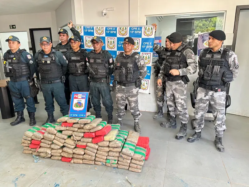 notícia: Polícia Militar apreende 176 kg de drogas em operação no oeste do estado
