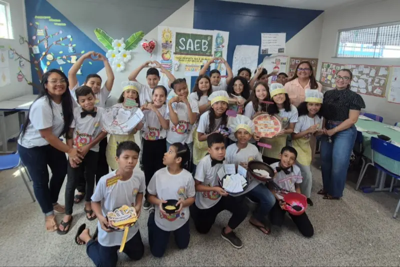 notícia: Escola Estadual de Ensino Integral Bilíngue, em Icoaraci, utiliza pratos típicos para potencializar aprendizado de estudantes