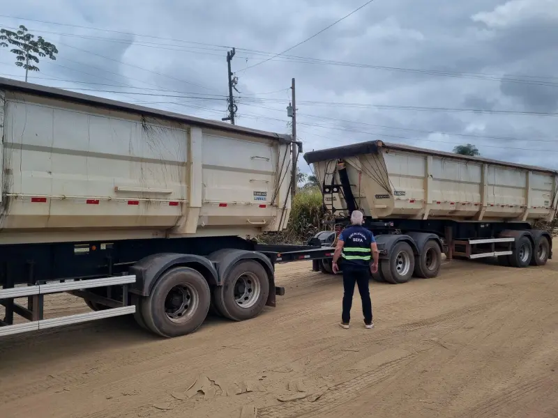 notícia: Sefa apreende quase 50 mil kg de minério de cobre em Marabá 