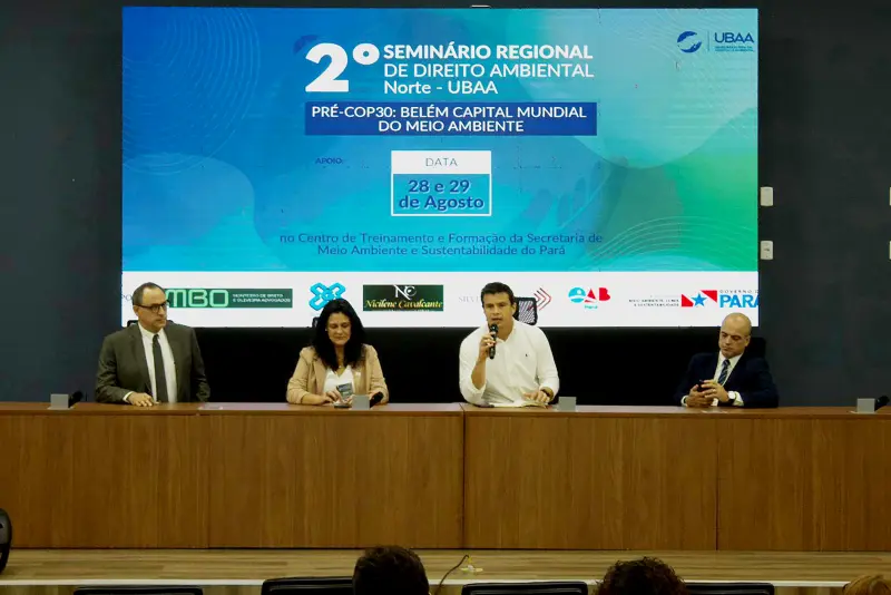 notícia: Semas participa do 2º Seminário Regional de Direito Ambiental com foco em novas economias e sustentabilidade