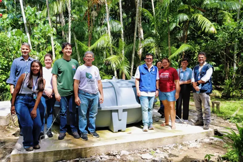 notícia: Projeto sustentável para captação de água da chuva no Combu é premiado e reforça parceria entre Semas e setor privado