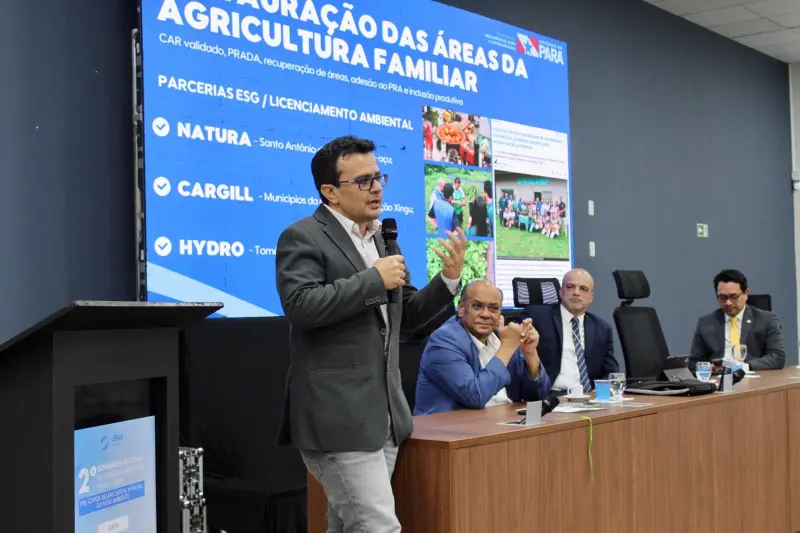 notícia: Semas destaca fortalecimento da regularização ambiental em Seminário Regional de Direito