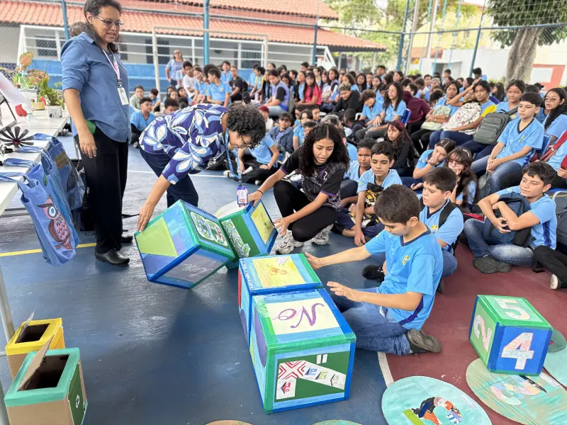 notícia: Hospital Metropolitano promove ação de sustentabilidade com alunos de escola em Ananindeua