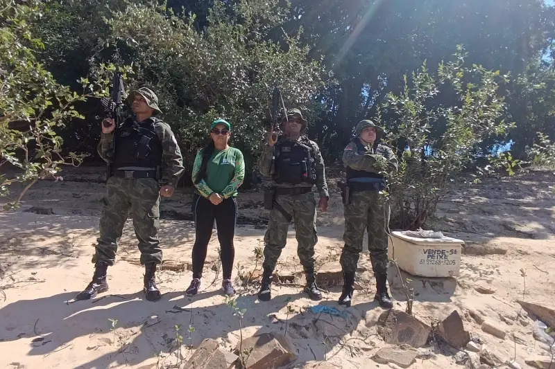 notícia: Ideflor-Bio e BPA fiscalizam a caça ilegal de quelônios no rio Araguaia