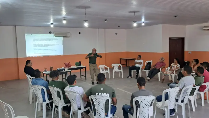 notícia: Semas realiza capacitação em educação ambiental para técnicos municipais de Baião e Mocajuba