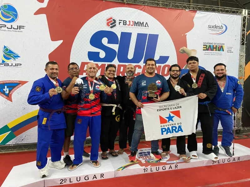notícia: Delegação paraense conquista 9 medalhas no Sul-Americano de ParaJiu-Jitsu com apoio do Governo do Pará