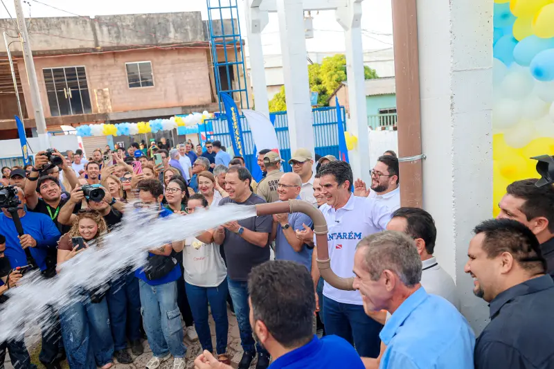 notícia: Governo do Estado e prefeitura de Santarém levam água de qualidade para a comunidade Cipoal II  