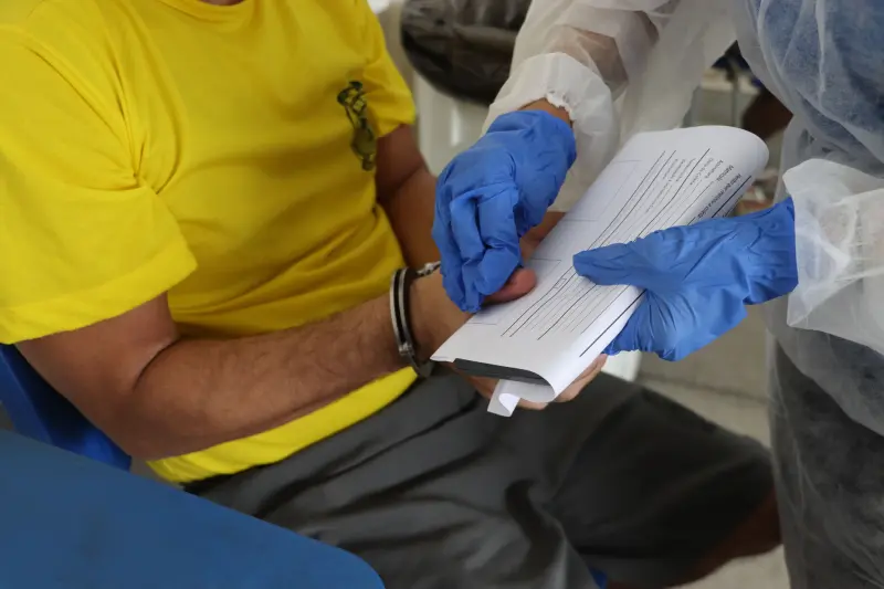 notícia: Polícia Científica atinge meta anual de coleta de DNA em custodiados