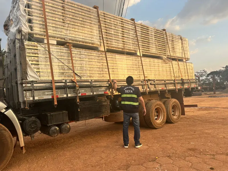 notícia: Secretaria de Estado (Sefa) apreende material para câmara fria no valor de R$ 136 mil