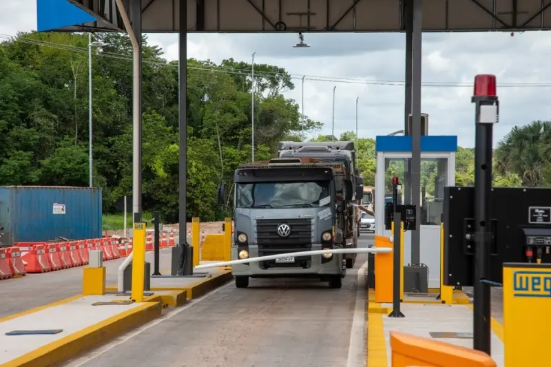 notícia: Descontos progressivos, de 5% a 50%, já estão em vigor nos pedágios da Alça Viária