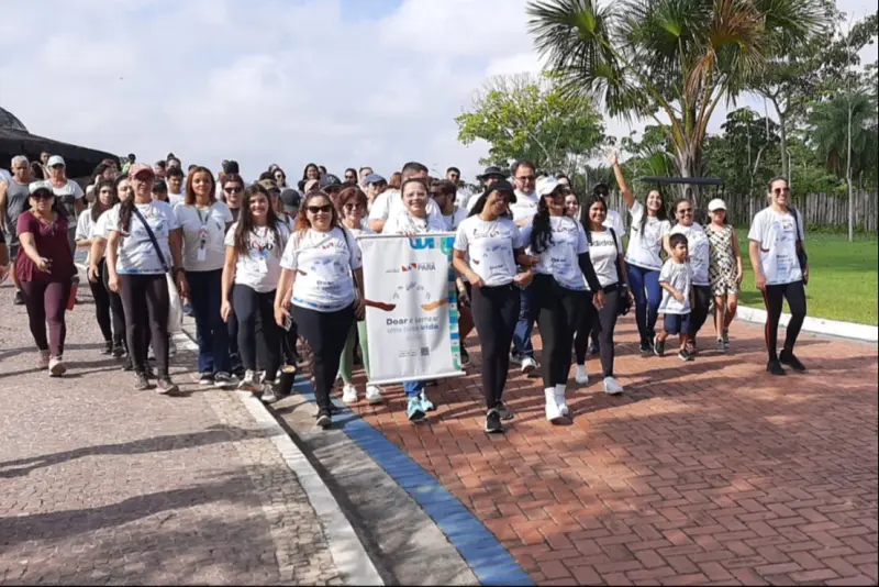 notícia: Caminhada no Parque do Utinga reforça importância da doação de órgãos e tecidos