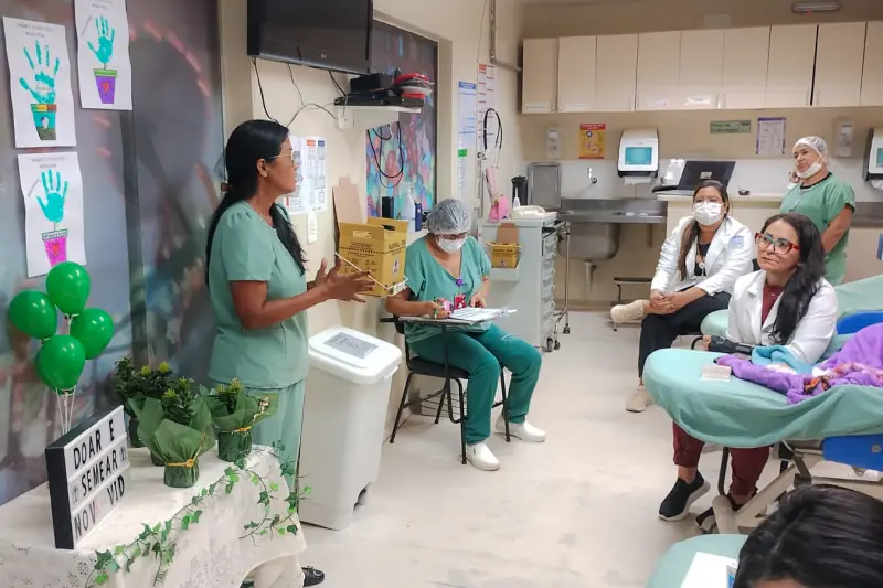 notícia: Roda de conversa na área renal da Santa Casa reforça importância da doação de órgãos