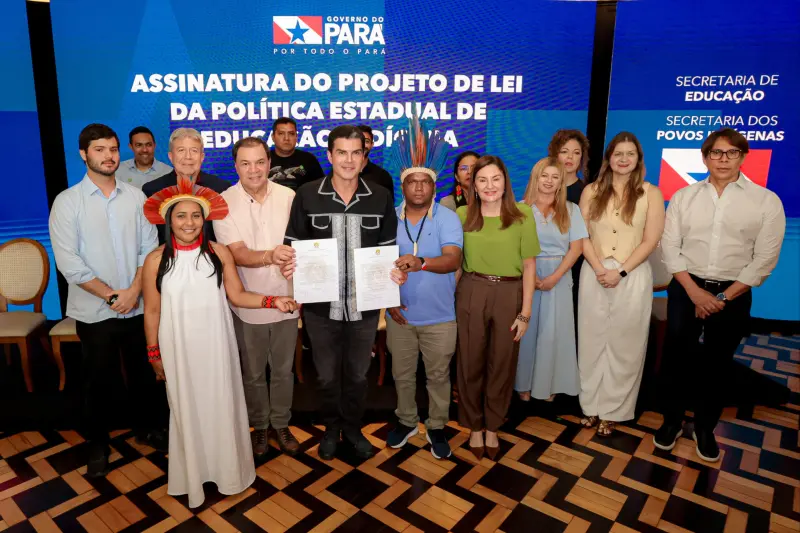notícia: Projeto de Lei que institui a Política Estadual de Educação Escolar Indígena é assinado pelo Governo do Pará