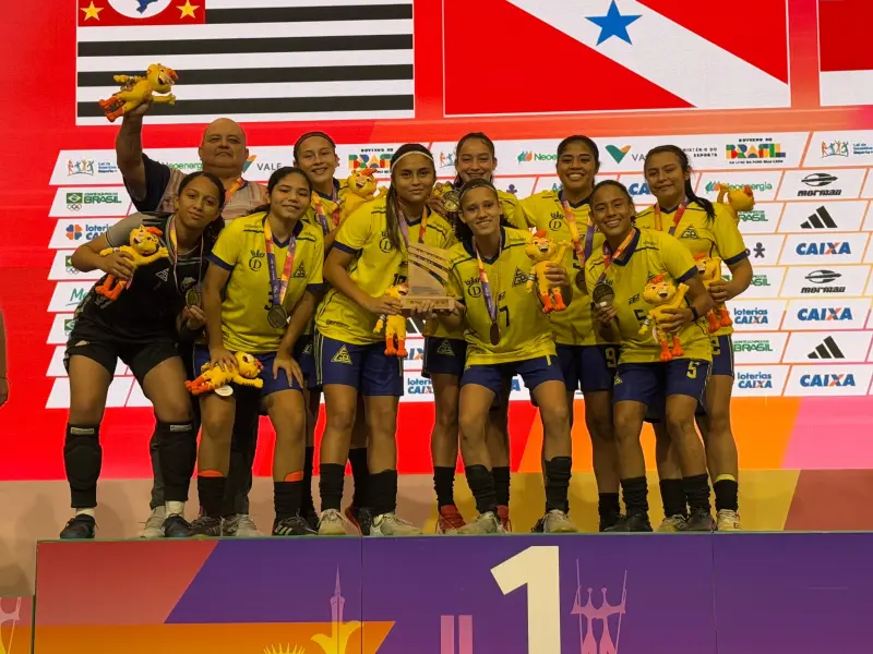 notícia: Pará conquista ouro no futsal feminino e bronze no basquetebol nos Jogos da Juventude