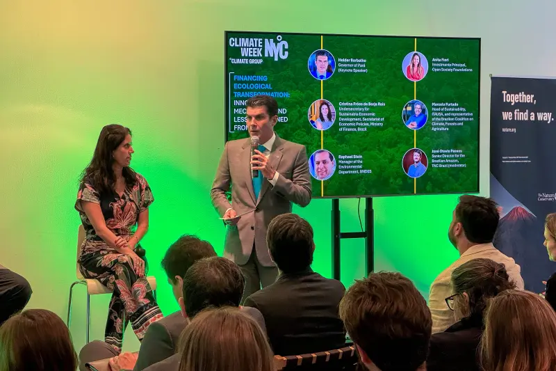 notícia: Em Nova Iorque, Helder Barbalho destaca entrega do primeiro Parque de Bioeconomia e Inovação do Brasil, em Belém