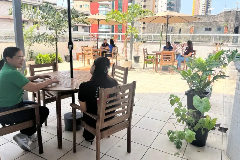 notícia: ​Hospital Jean Bitar prepara espaço de convivência para usuários e colaboradores