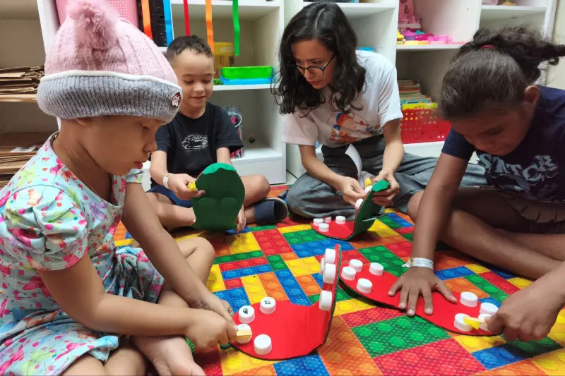 notícia: Espaço Acolher da Santa Casa recebe ação de saúde bucal e bem estar