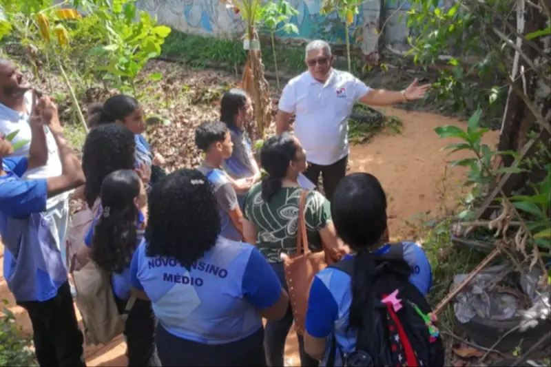 notícia: Socioeducandos da Fasepa aprendem sobre meio ambiente e cultivo de plantas medicinais e árvores frutíferas