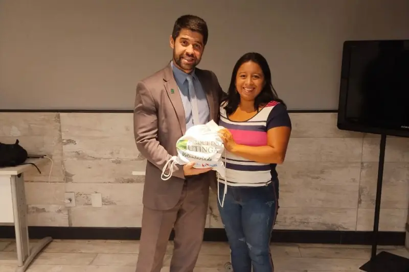 notícia: Voluntários do Parque Estadual do Utinga recebem kits e iniciam jornada de aprendizado socioambiental