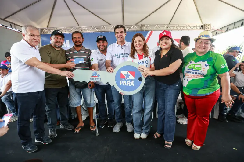 notícia: Mais de 130 famílias de São Domingos do Capim recebem segunda etapa do benefício habitacional "Sua Casa" 