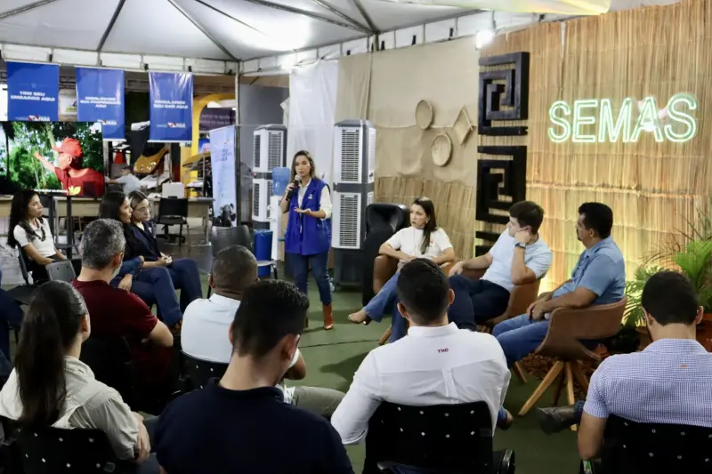 notícia: Semas apresenta serviços e ações sustentáveis na Feira Agropecuária de Parauapebas