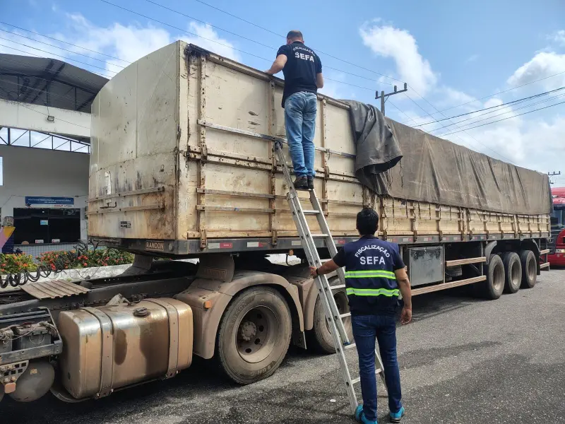 notícia: Secretaria da Fazenda (Sefa) apreende 25 toneladas de ferragens em Cachoeira do Piriá 