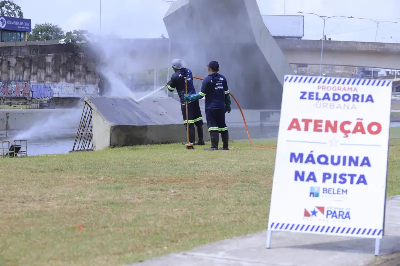 notícia: Estado e Prefeitura realizam serviços de limpeza e manutenção em bairros de Belém