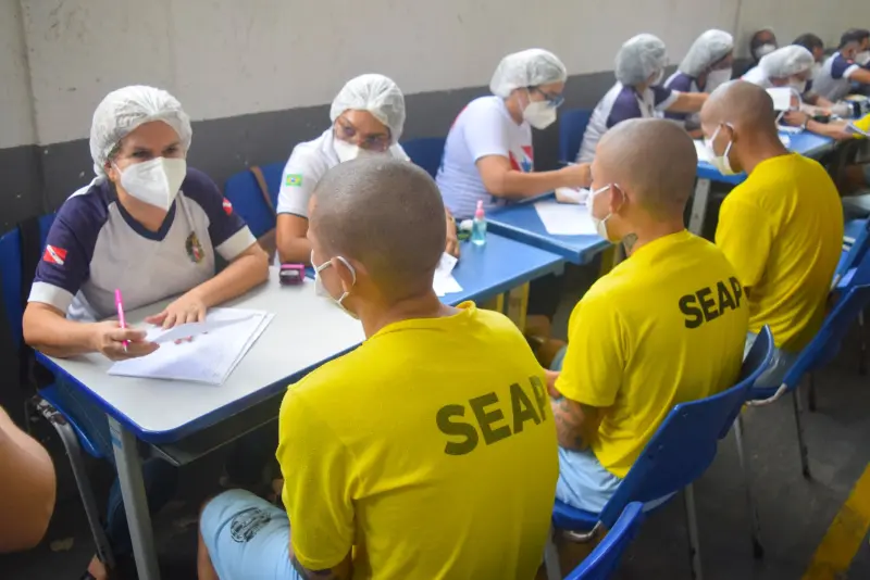 notícia: Seap e Sespa realizam mais de 450 atendimentos em ação de saúde na Unidade de Santa Izabel III