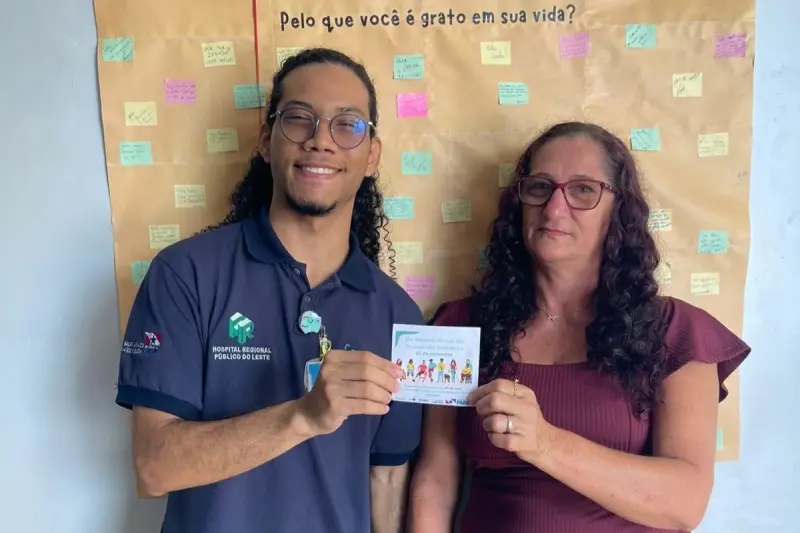 notícia: Hospital Regional do Leste promove ação educativa sobre direitos da pessoa com deficiência