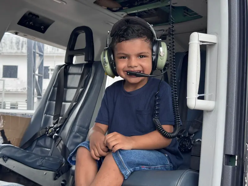 notícia: Graesp promove 6ª edição do 'Asas da esperança' e recebe crianças das Usinas da Paz