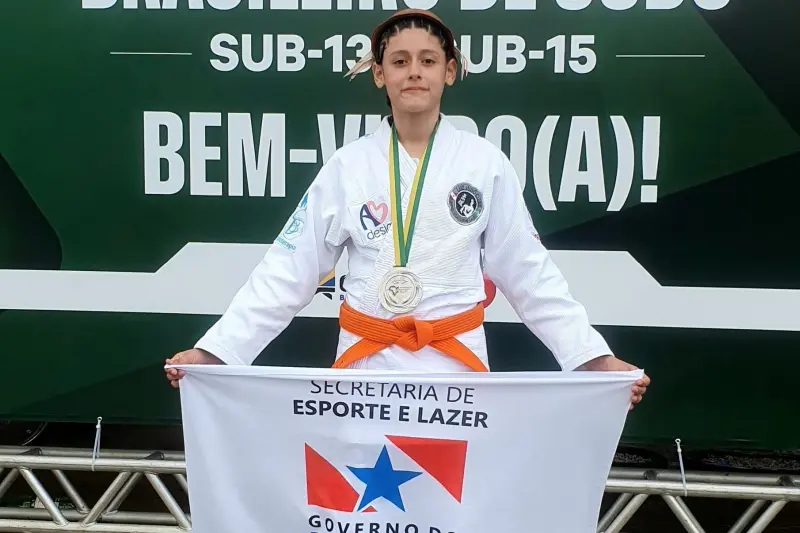 notícia: Atleta paraense é vice-campeã brasileira de judô e garante vaga para o Panamericano Sub-13, em Lima, no Peru