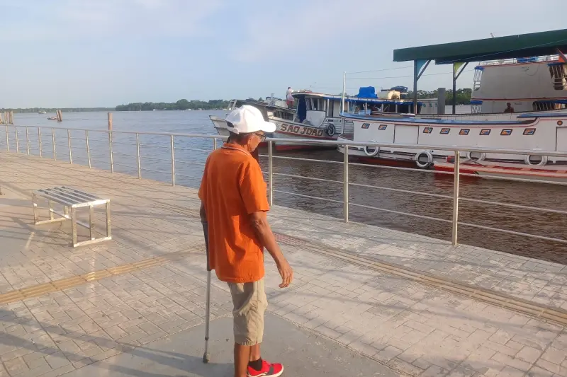 notícia: Pacientes do HRPM vivenciam momento de bem-estar à beira da orla de Breves