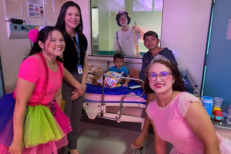 notícia: HRPM promove celebração antecipada do Dia das Crianças, com pacientes internados