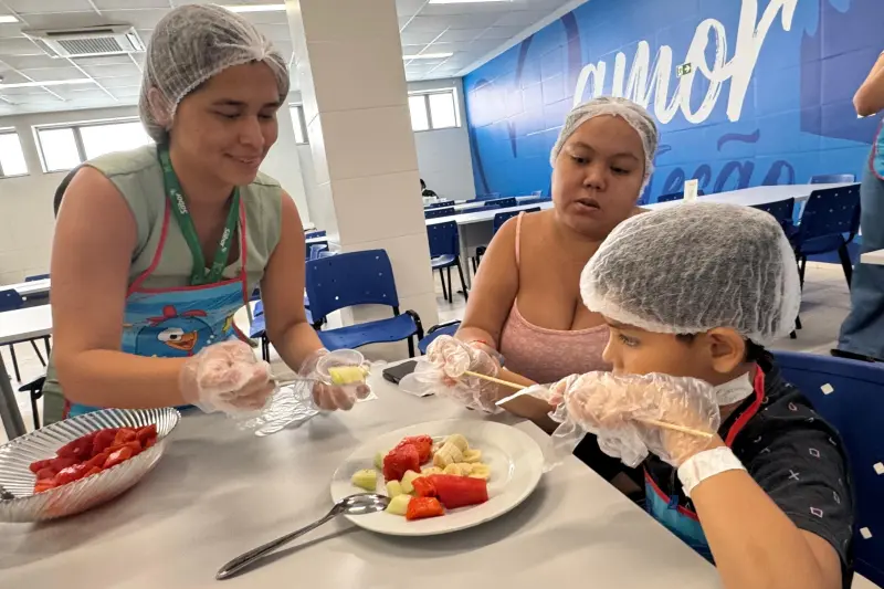 notícia: Crianças internadas no PSRM comemoram Dia das Crianças com lanche saudável