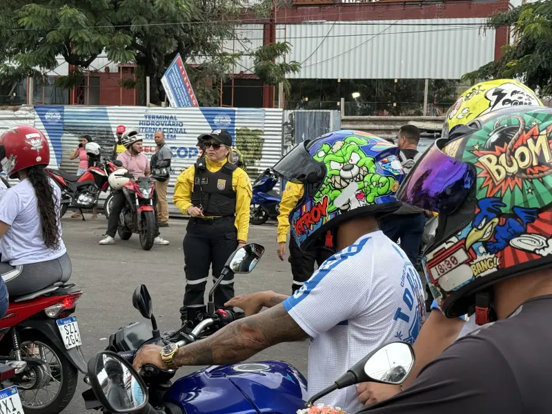 notícia: Forças de segurança garantem fiscalização nas romarias da manhã deste sábado