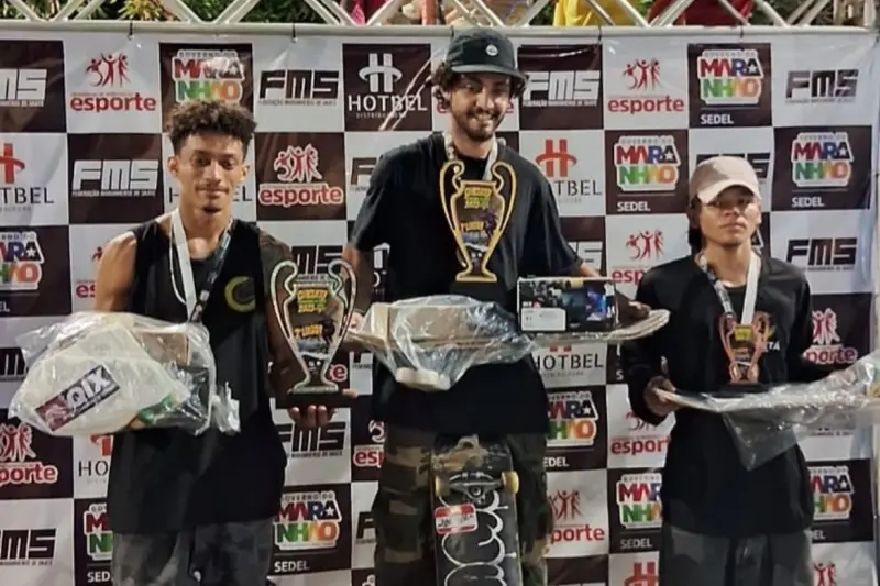notícia: Atleta do Bolsa Talento conquista 1º lugar no Circuito Maranhense de Skate 2025