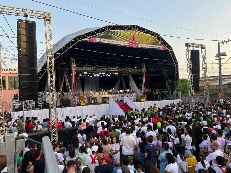 notícia: 45º Círio de Nossa Senhora de Nazaré reúne fiéis em Marabá com devoção e fé