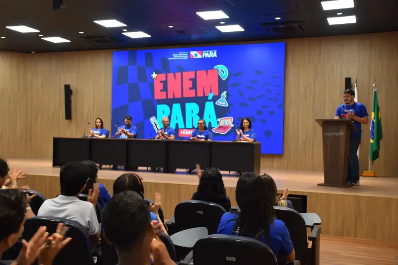 notícia: Estudantes participam de aulão de Português e Redação do Enem Pará 2.0