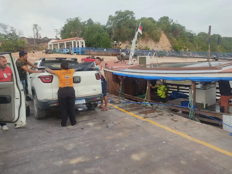 notícia: Fiscalização na malha fluvial do Baixo Amazonas apreende mais de 13 toneladas de pescado irregular