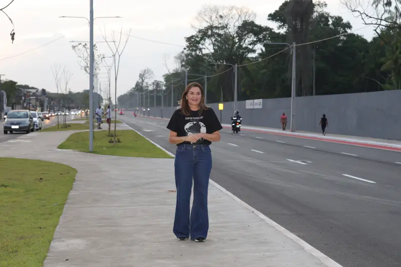 notícia: Vice-governadora Hana Ghassan acompanha obra de prolongamento e duplicação da Nova Rua da Marinha