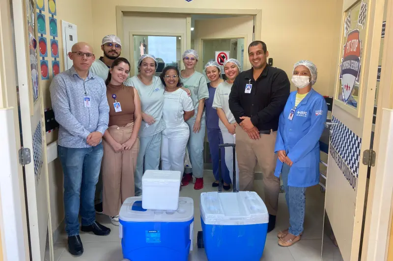 notícia: Hospital Regional dos Caetés realiza segunda captação de órgão em 2025, com apoio da Sespa