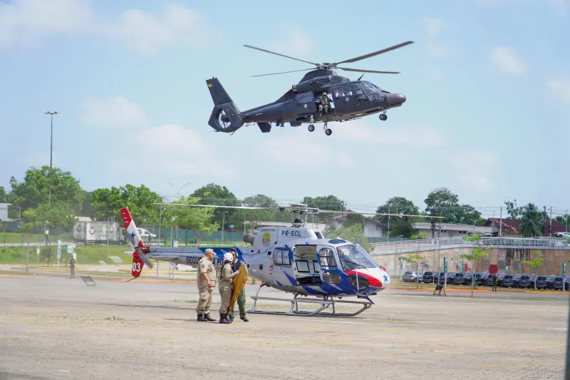 notícia: Polícia Militar integra simulação de explosão com múltiplas vítimas em shopping de Belém 