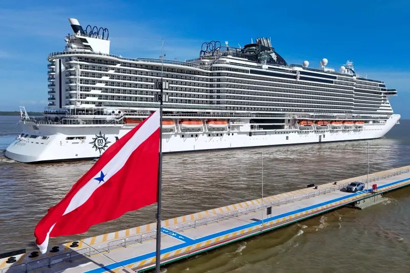 notícia: Navios de cruzeiro ancoram no Porto de Outeiro e garantem 5 mil leitos para a COP30
