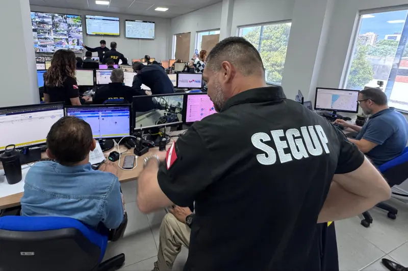 notícia: Agentes de segurança mantêm monitoramento no segundo dia da Cúpula de Líderes