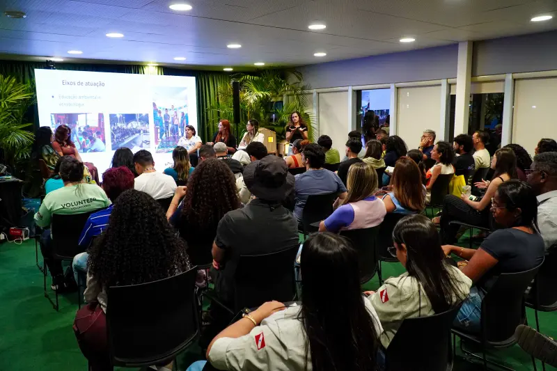 notícia: Especialistas debatem monitoramento e reabilitação da fauna amazônica no Pavilhão Pará da COP30